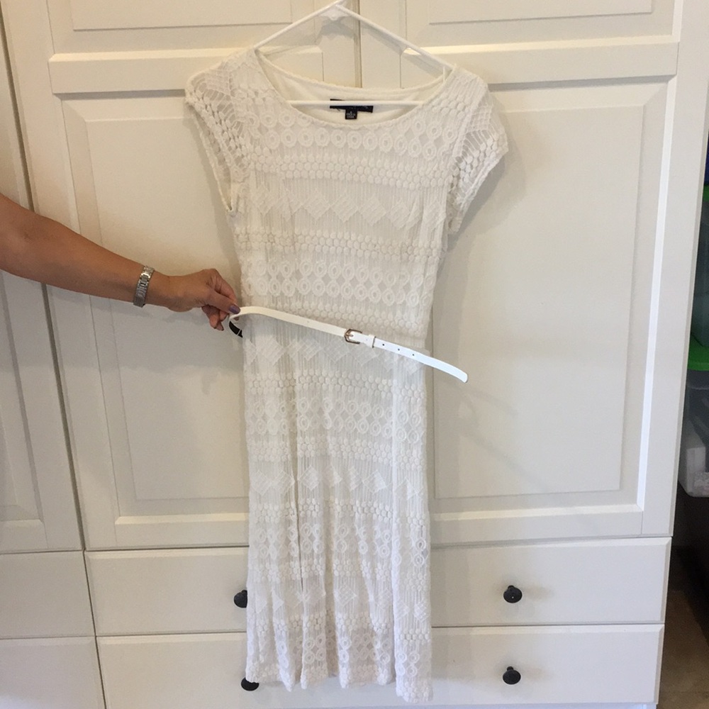 White lace dress